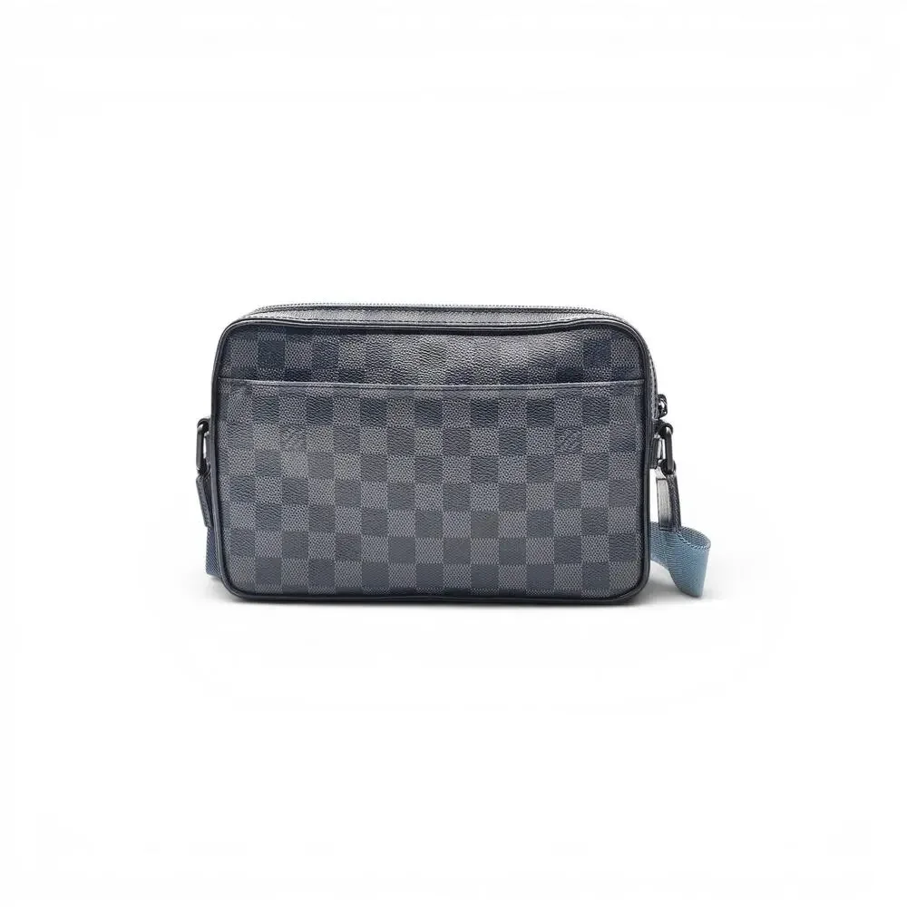 Louis Vuitton Damier Graphite Canvas Men's Crossbody Messenger Bag Black